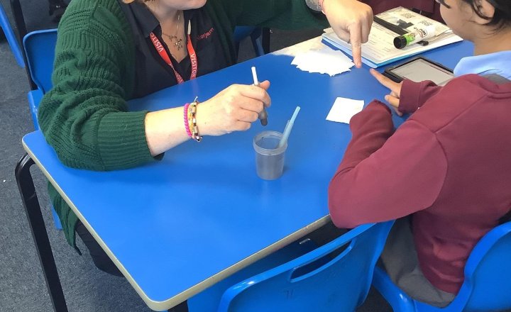 Image of Today in junior jam we are crime scene investigators. We are currently creating our profiles. 💾