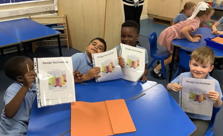 Image of It’s DT Week!🤩  We are making smoothies!🥤  Today, we kicked off our investigations by discussing what a smoothie is and exploring the differences between fruits and vegetables🥦🍓