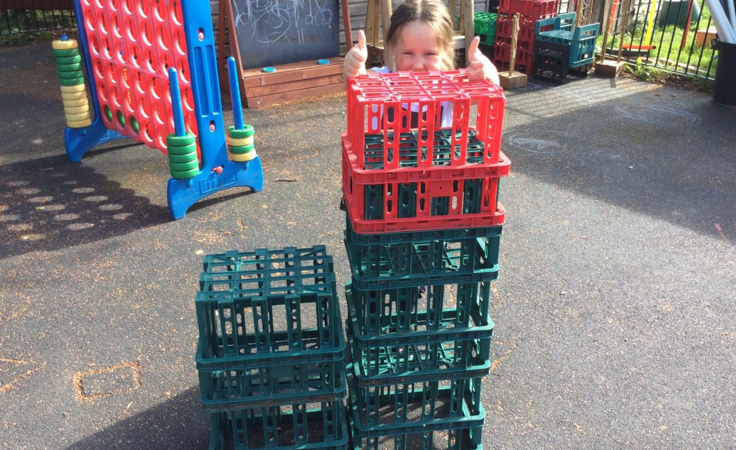 Image of Outdoor Maths: Taller and Shorter in EYFS!