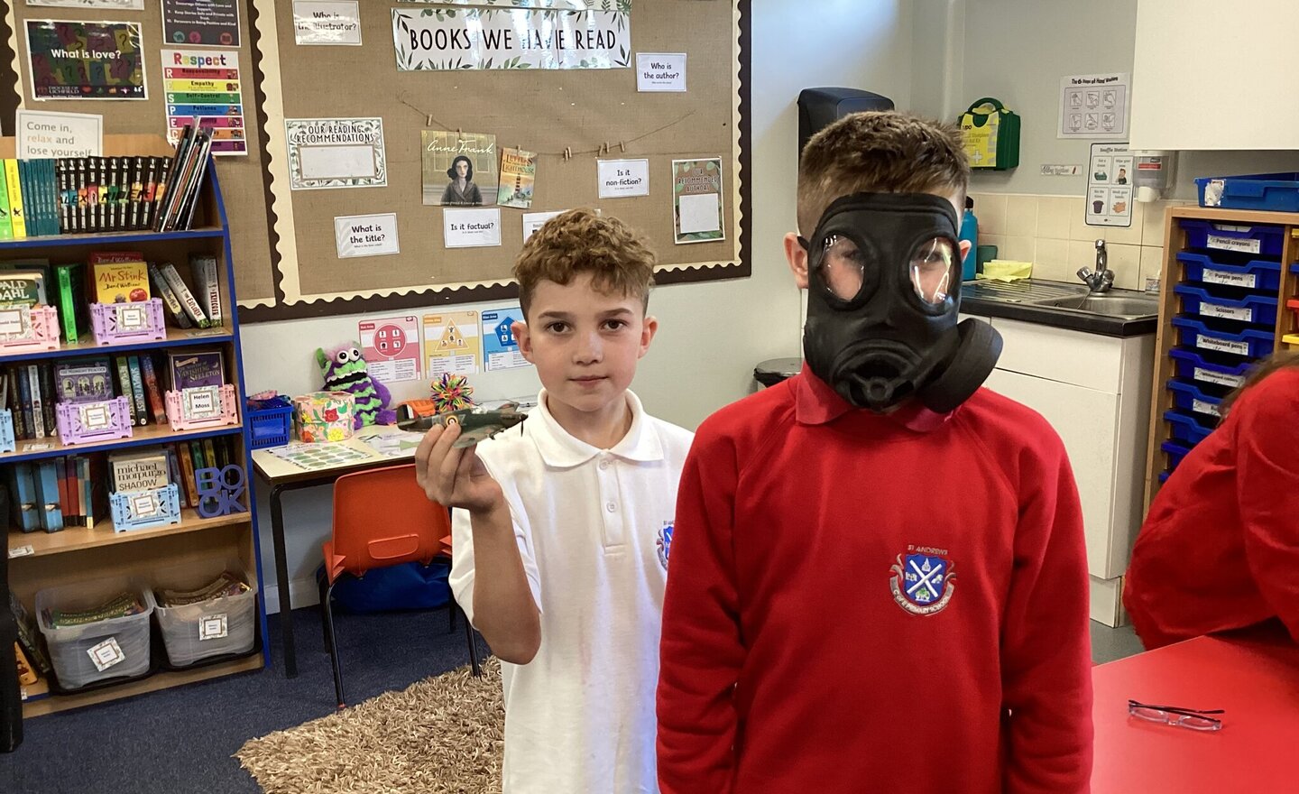 Image of Exploring  WW11 artefacts.