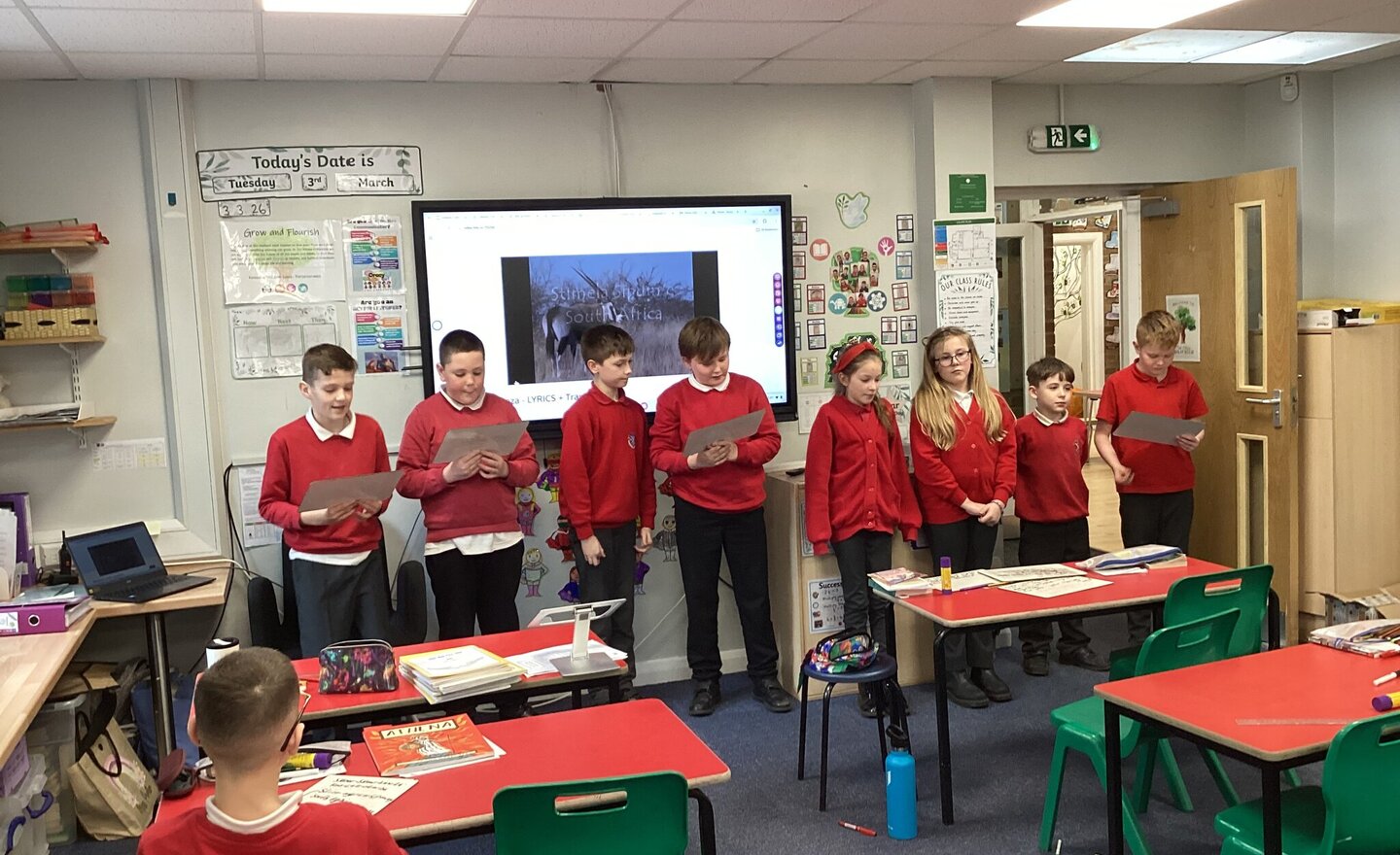 Image of Traditional South African song.