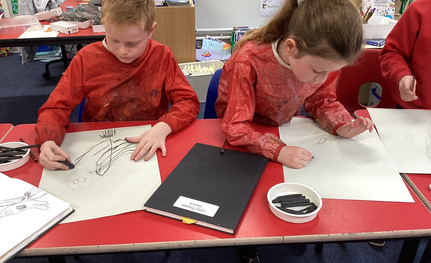 Image of Charcoal animals 