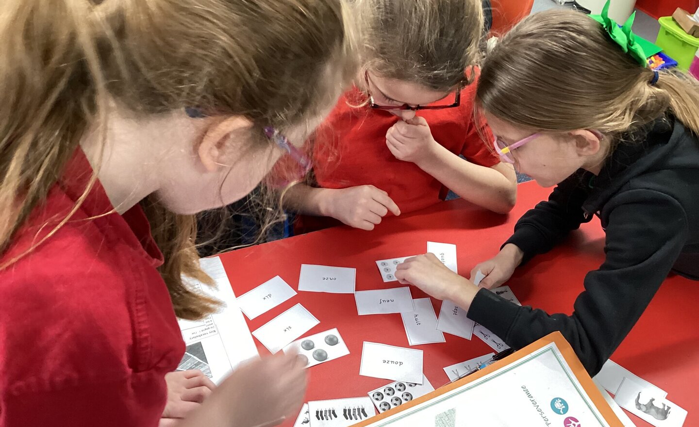 Image of French numbers 1 to 12