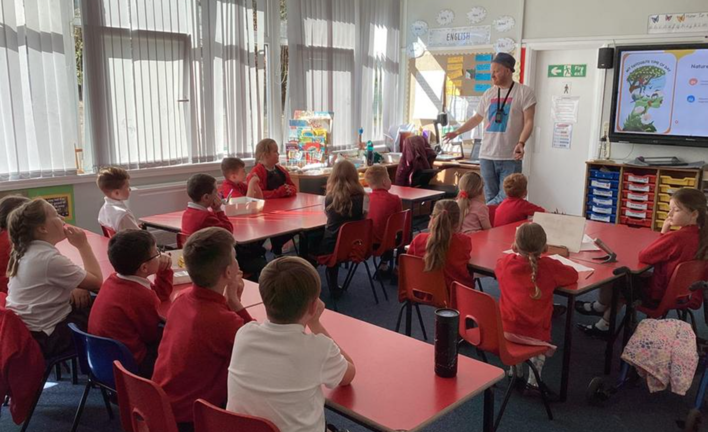 Image of Poet Daniel Thompson visit