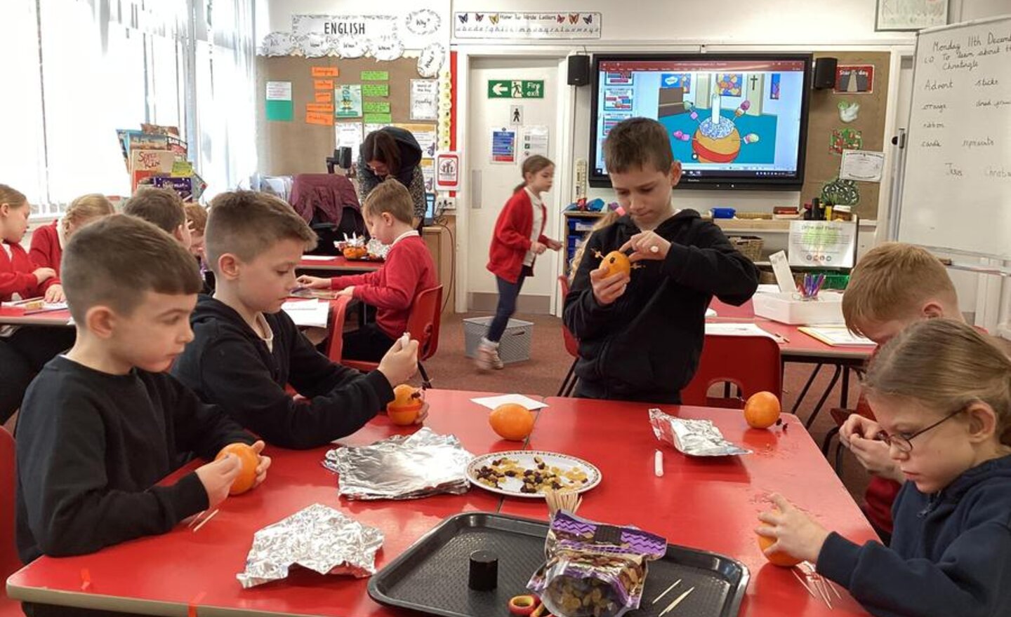 Image of Christingle preparation