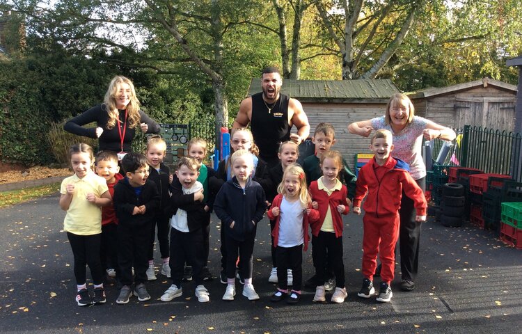 Image of Well-being Day with Steel the Gladiator!