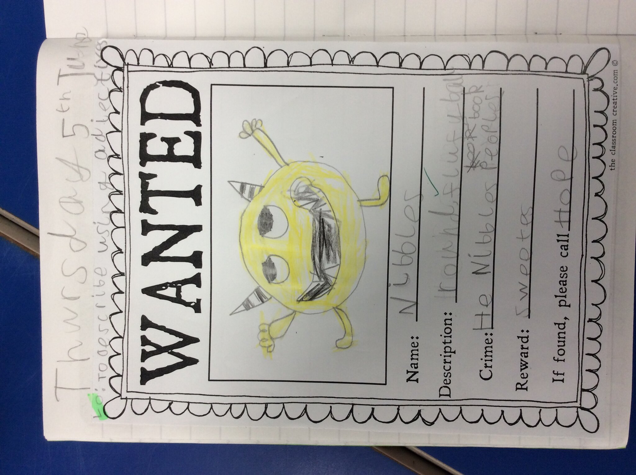 Image of WANTED: Nibbles the Book Monster!