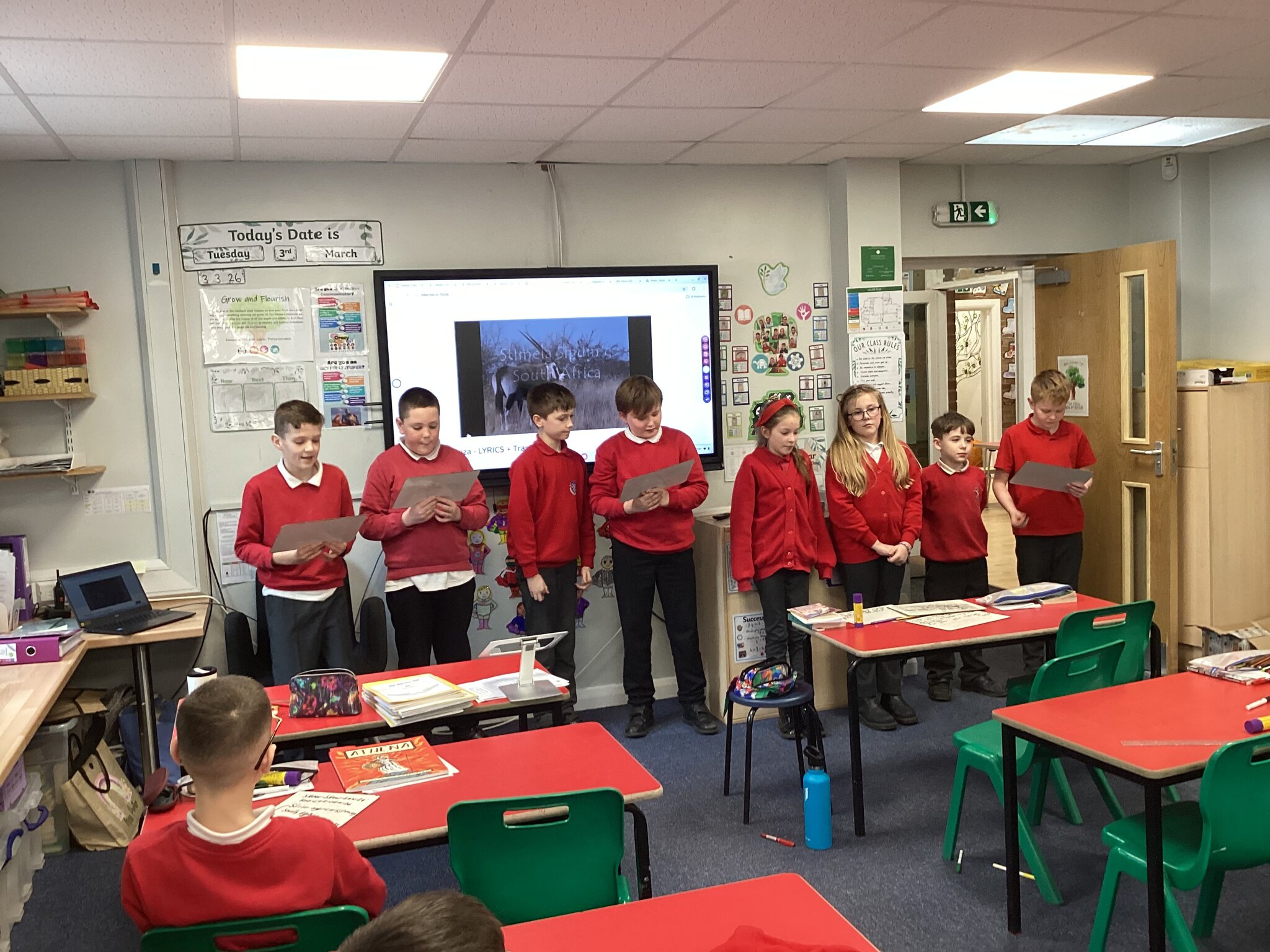 Image of Traditional South African song.