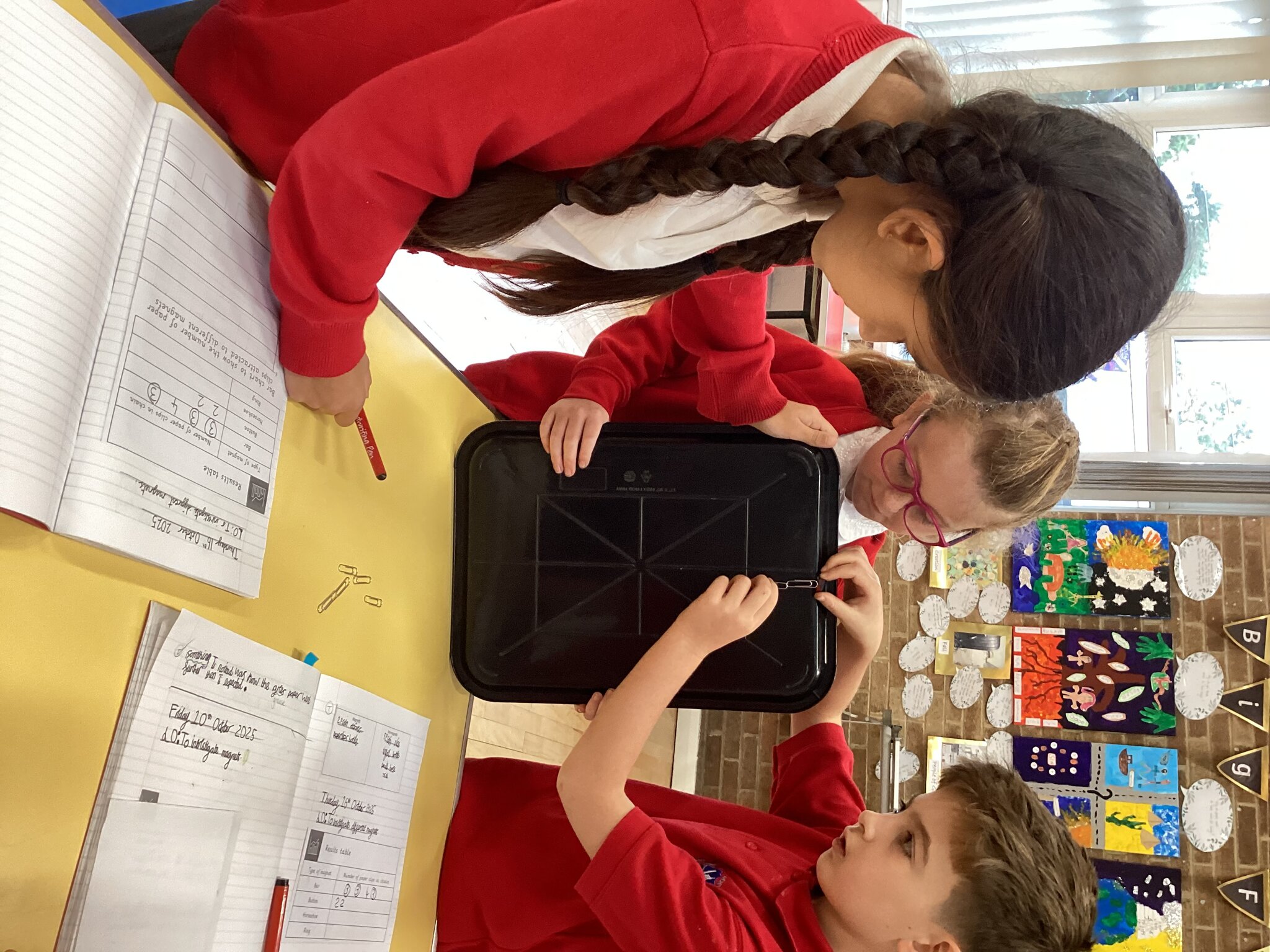 Image of Investigating the strength of magnets.