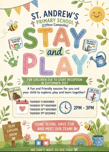 Image of Free Stay and Play Session- for children due to start Reception in September 2027