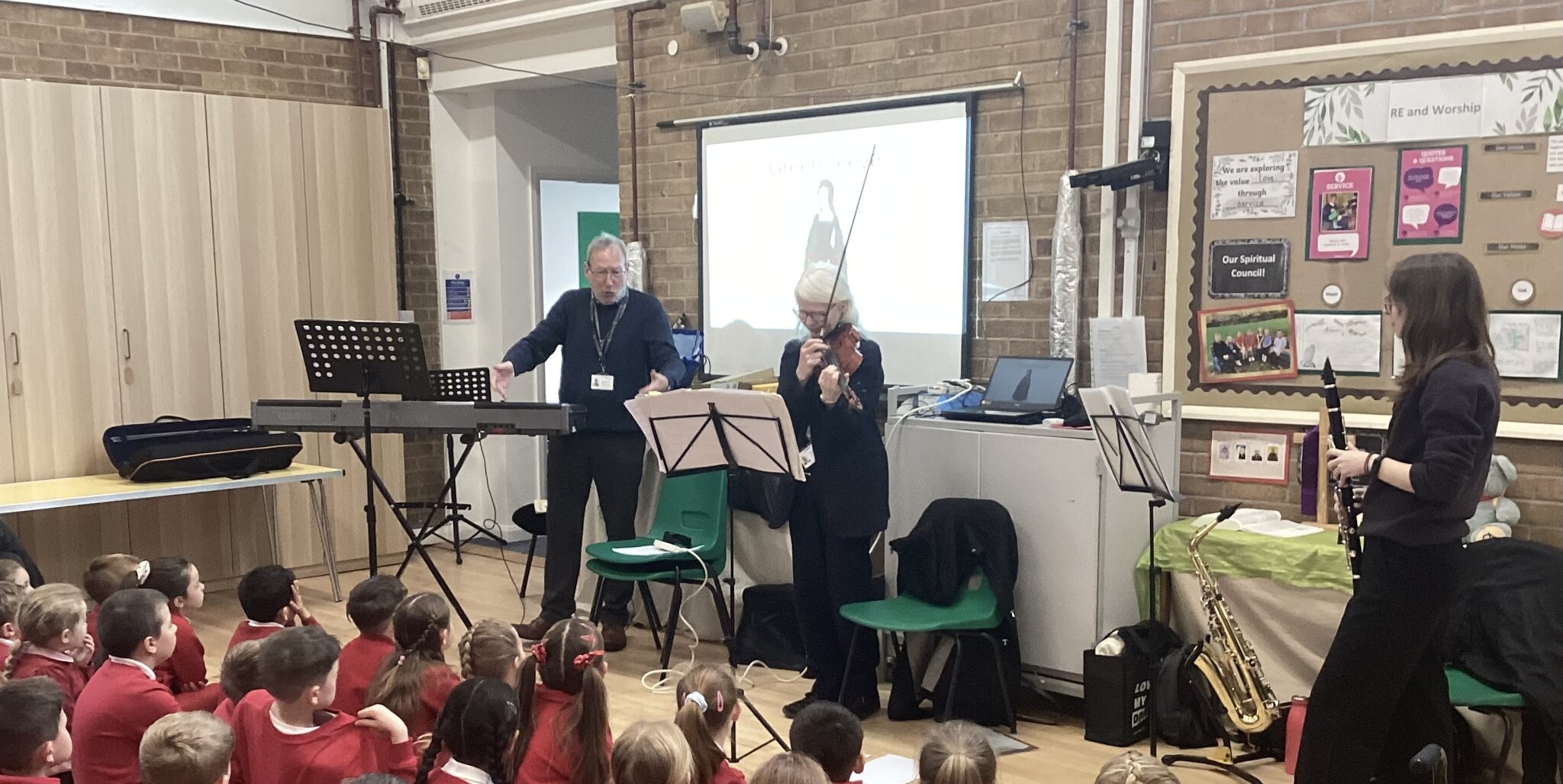 Image of A Symphony in the School Hall: Entrust Music Group Visits!