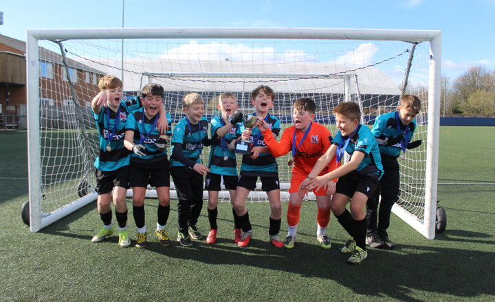 St Augustine's boys football team in Durham for the National League Trust Football Competition