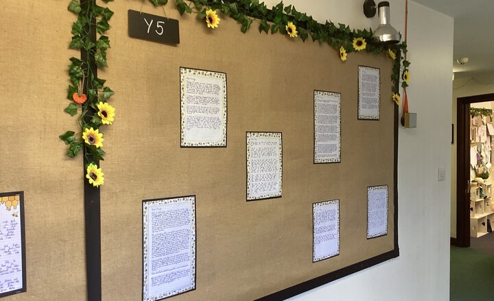 Year 5's amazing poems and stories inspired by Bee and Me by Alison Jay
