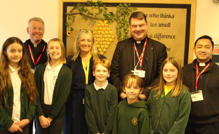 Bishop Stephen visits St. Augustine's Catholic Primary School in Darlington