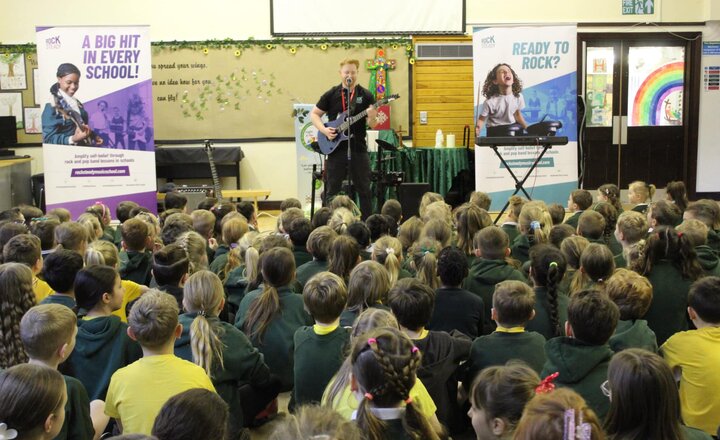 Chris from Rocksteady Music visits St. Augustine's for a fantastic music session