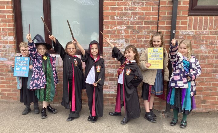 St Augustine's pupils in their amazing costumes to celebrate World Book Day