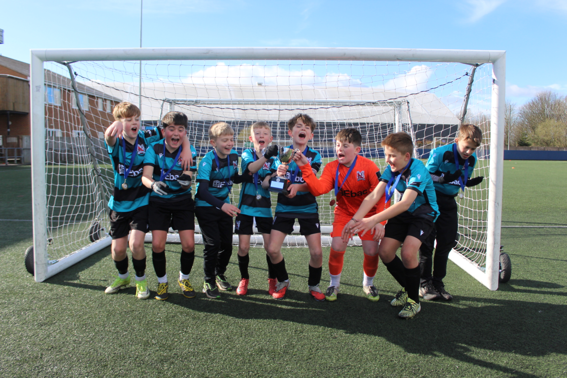 St Augustine's boys football team in Durham for the National League Trust Football Competition