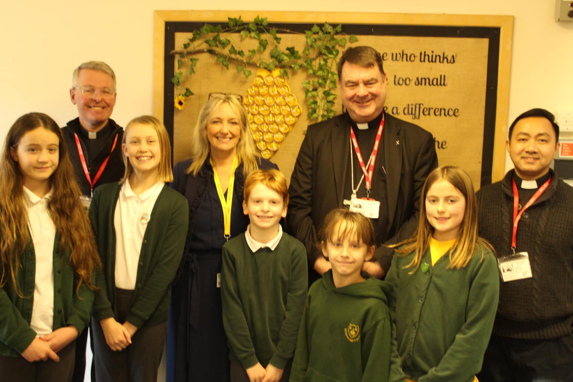Bishop Stephen visits St. Augustine's Catholic Primary School in Darlington