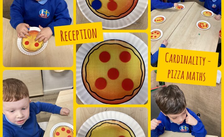 Image of Reception - Cardinality pizza maths 