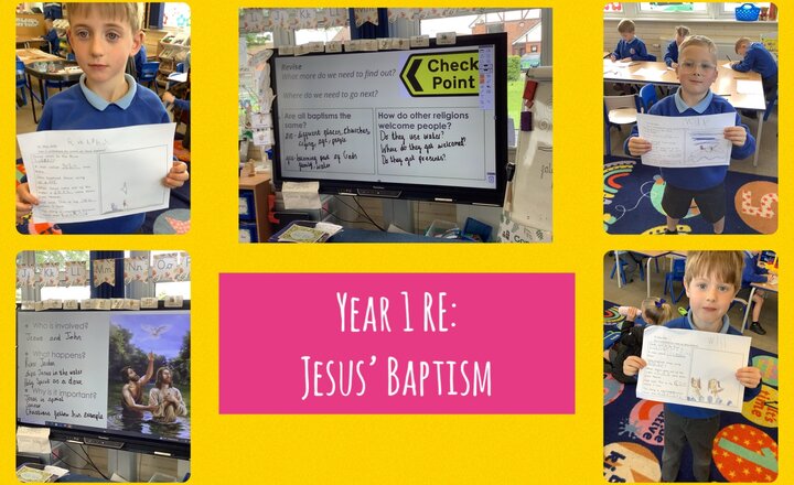 Image of Year 1 RE: Jesus’ Baptism