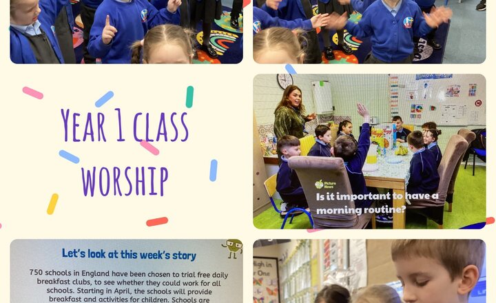 Image of Year 1 Class Worship- Picture News 