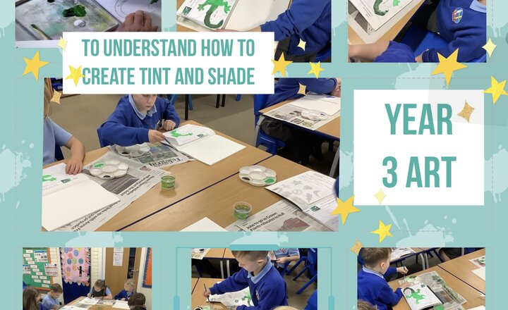 Image of Year 3 Art- tints and shades