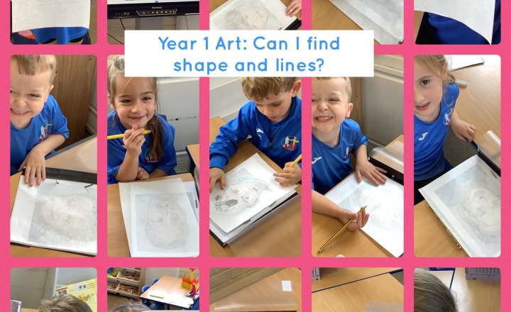 Image of Year 1 Art: Can I find shapes and lines?