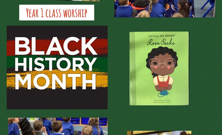 Image of Year 1 Class Worship- Black History Month 