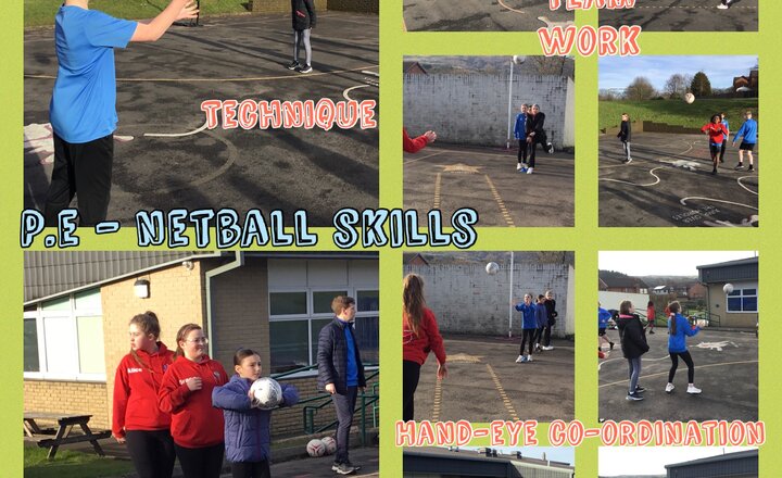 Image of Year 6 P.E - Netball Skills