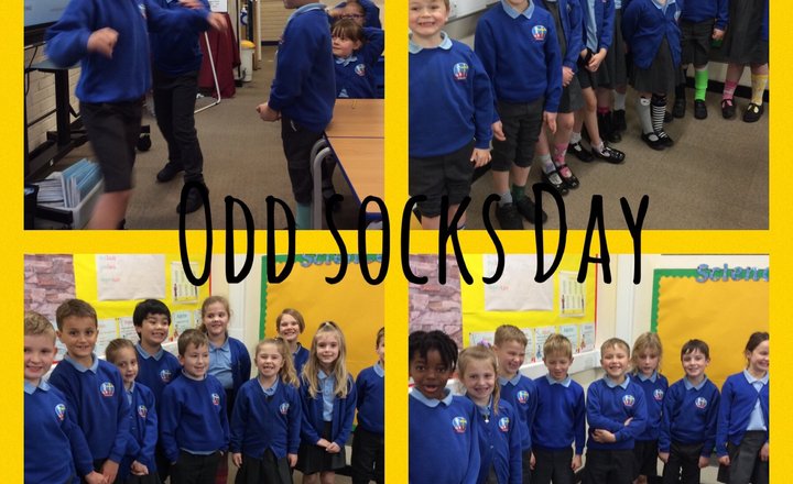 Image of Odd socks day in Year 3 