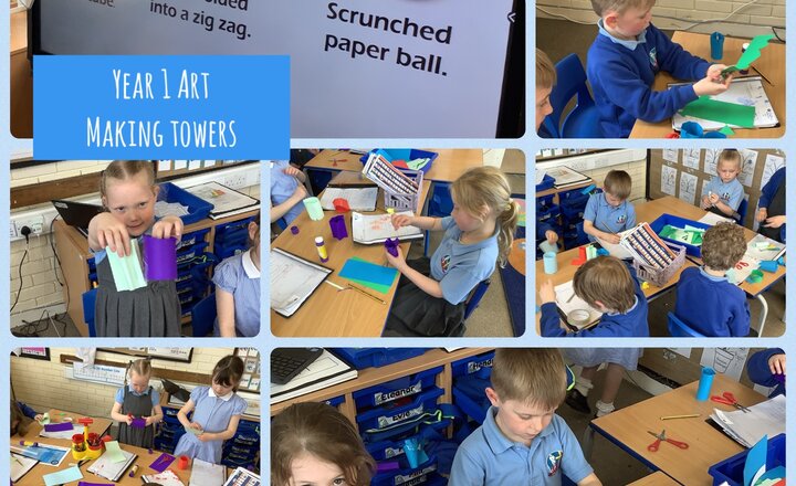 Image of Year 1 Art: Making Towers
