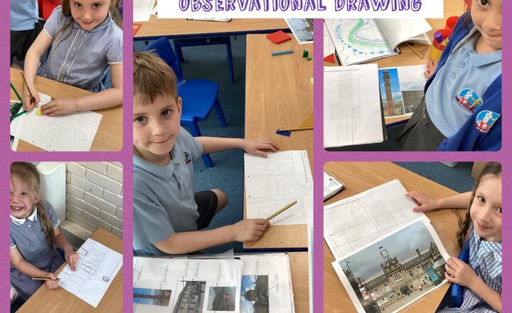 Image of Year 1 Art- Observational Drawing  