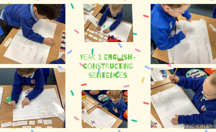 Image of Year 1 English- Constructing Sentences 