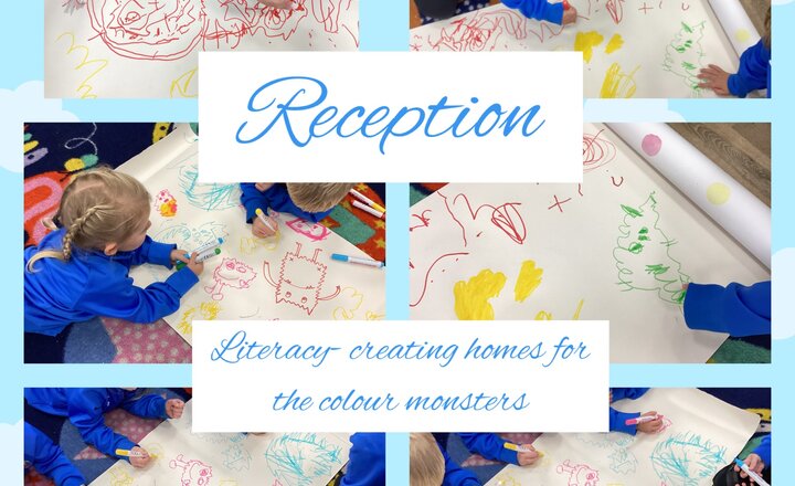 Image of Reception- Literacy- creating our own houses for the colour monster