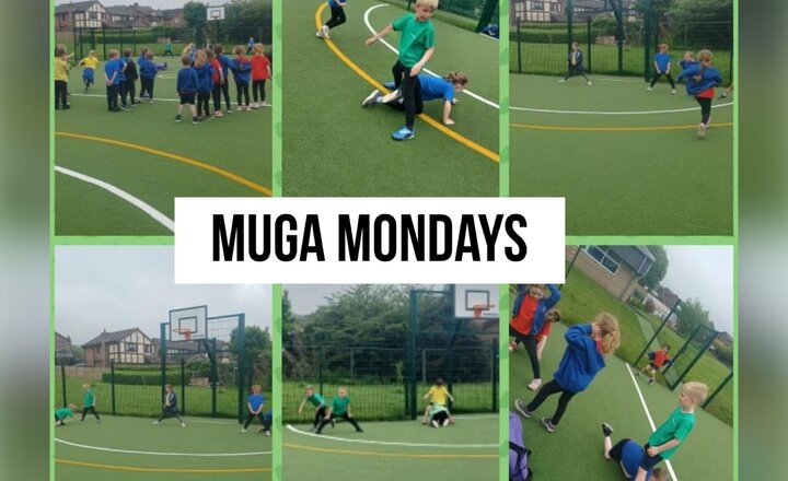 Image of Year 1- Monday Lunchtime on the MUGA 