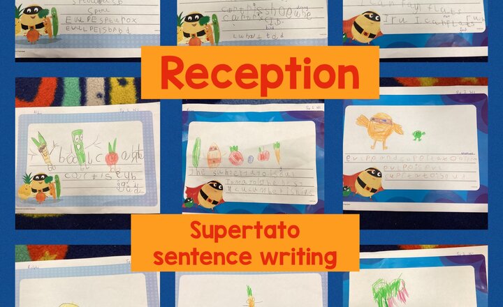 Image of Reception- Supertato independent writing 