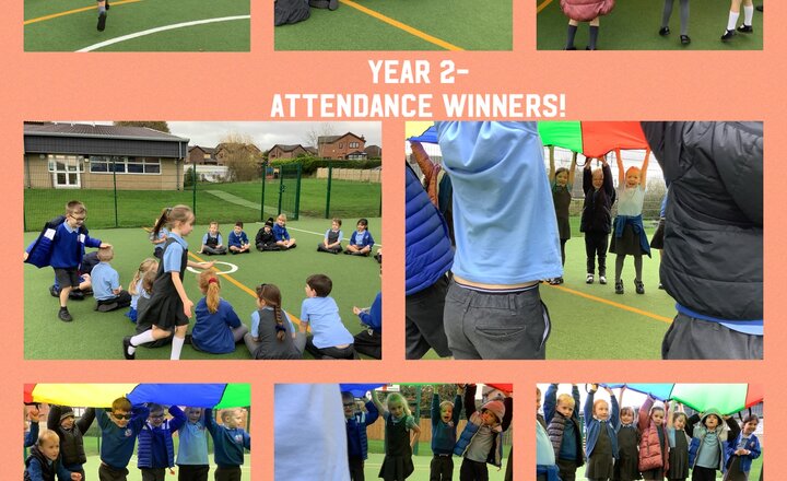 Image of Year 2- Amazing attendance winners 