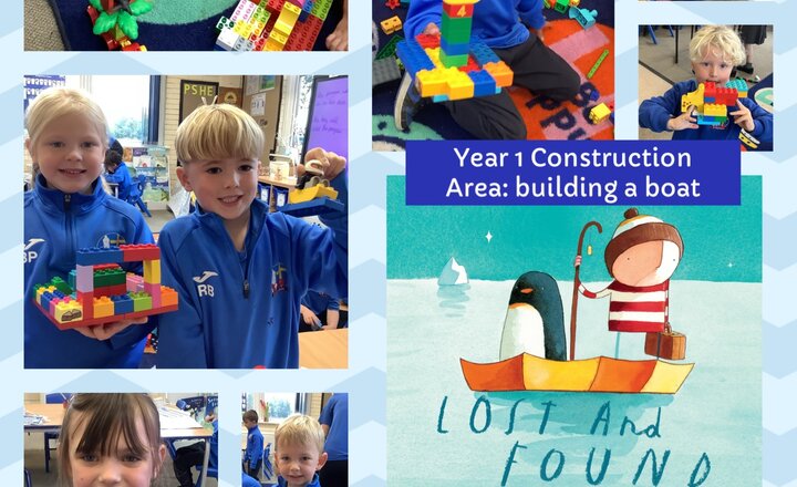 Image of Year 1 Construction Area: building a boat