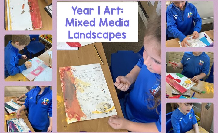 Image of Year 1 Art: Mixed Media Landscapes
