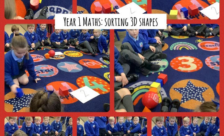 Image of Year 1 Maths: sorting 3D shapes
