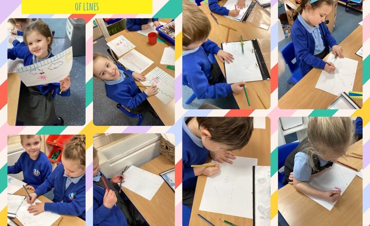 Image of Year 1 Art- Creating Lines 