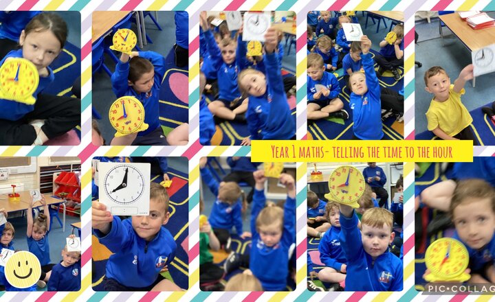 Image of Year 1 Maths- Telling the time to the hour 