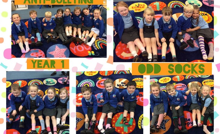 Image of Year 1 PSHE- Odd Socks Day For Anti-Bullying Week