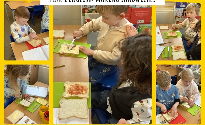 Image of Year 1 English: Making Sandwiches