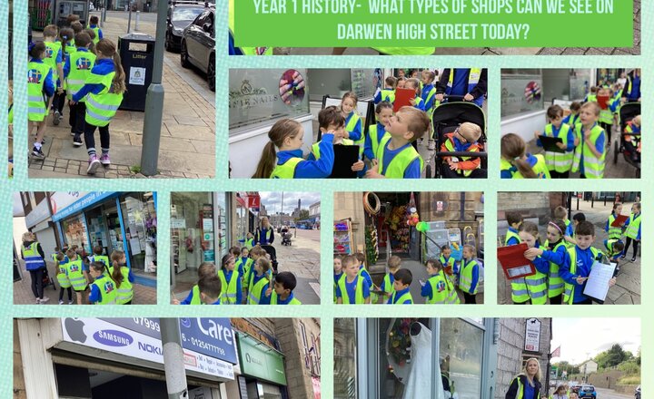 Image of Year 1 History- The Types of Shops in Darwen Town Centre