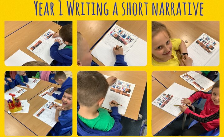 Image of Year 1 Writing a Short Narrative