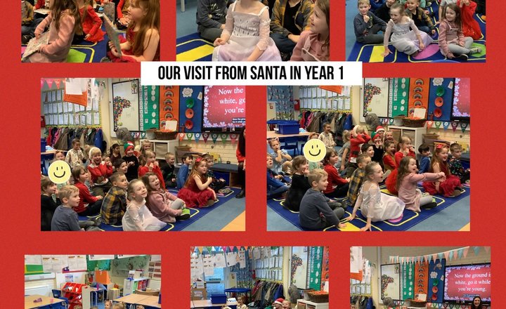 Image of Year 1’s visit from Santa 