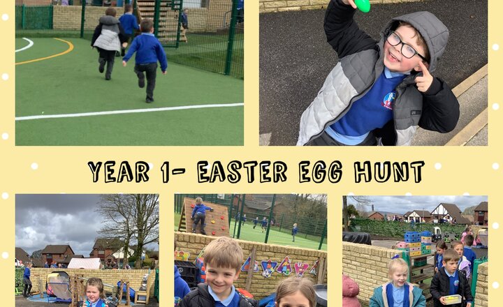 Image of Year 1- Easter egg hunt.