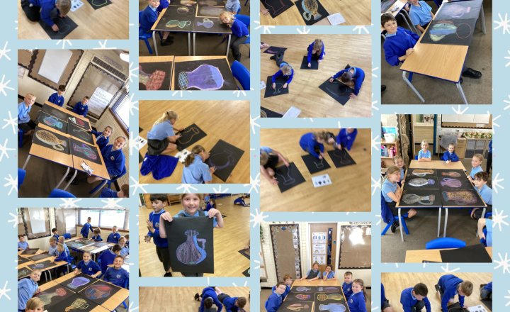 Image of Year 4 Art - Exploring 3D Chalk Art 
