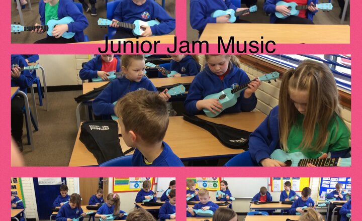 Image of Year 3 Music - playing the ukulele